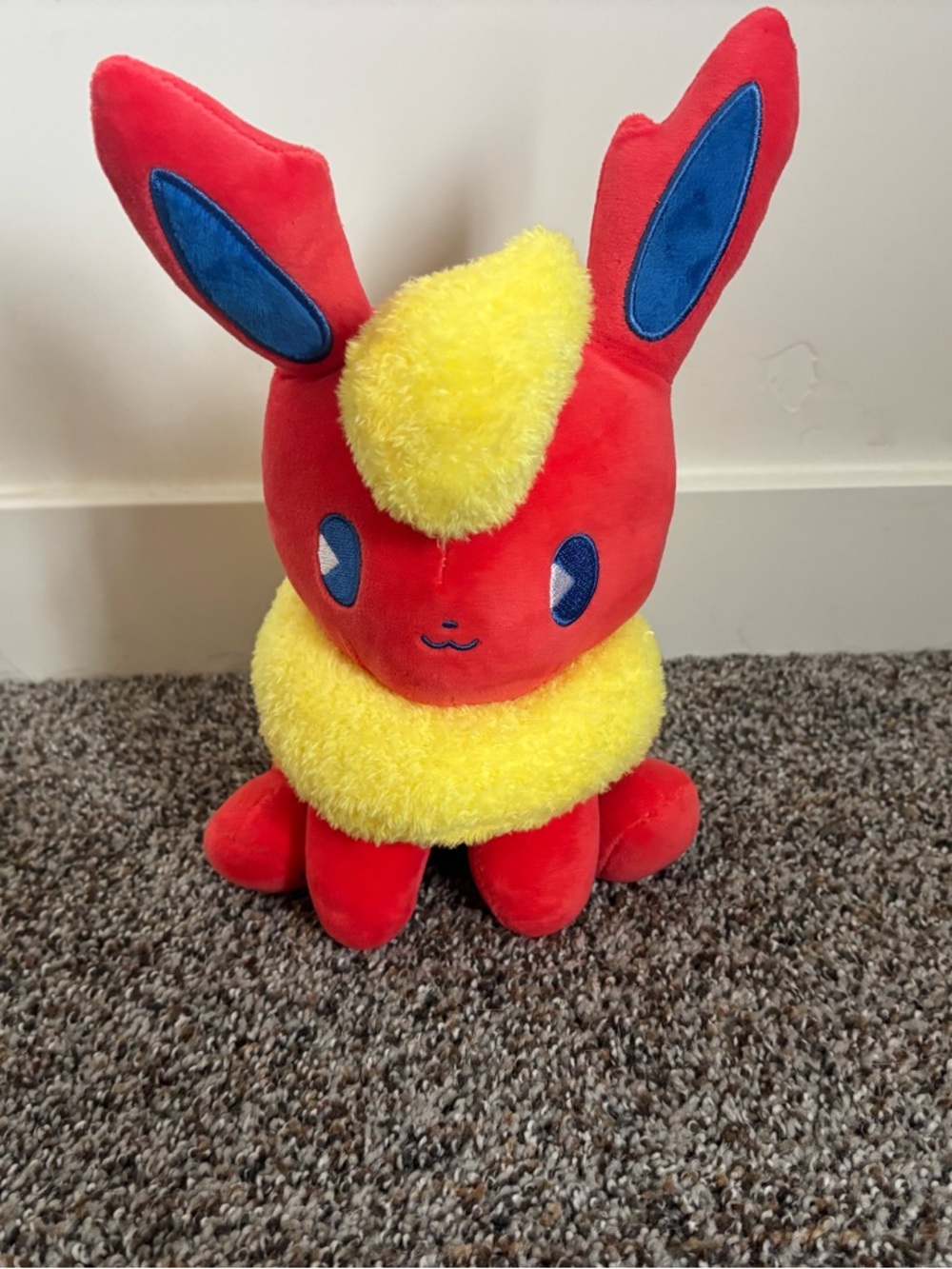 Pokemon Flareon Plush Red Yellow Eeveelution Cute Anime Plush Toy